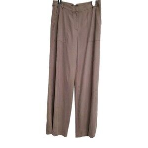 BCBG Maxazria Wide Leg Pants Tan/Brown Women's Size 08/32x34 VGUC